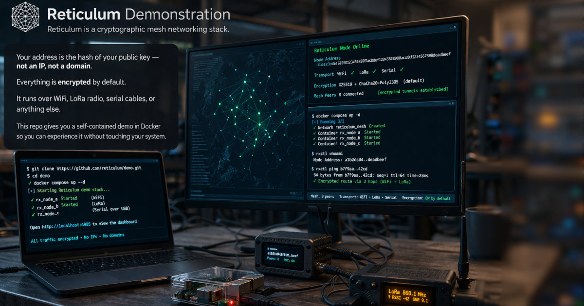 Reticulum Mesh Network Demo